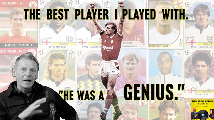 Stuart Pearce played with legends like Keane, Shearer & Barnes .. But only one player was a GENIUS.