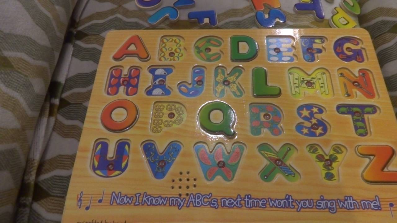 Melissa And Doug Sound Alphabet Sound Puzzle Melissa And Doug Youtube