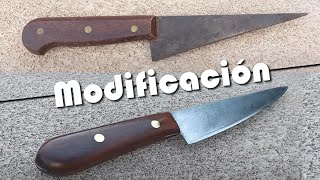 Modifico este cuchillo antiguo para hacerlo Criollo