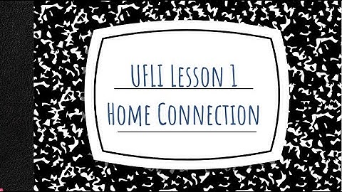 UFLI Foundations Lesson 1 Home Connection
