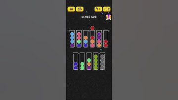 Ball Sort - Color Puzzle Game - Level 520 - Walkthrough SOLVED by RobotPlayer AI!!!