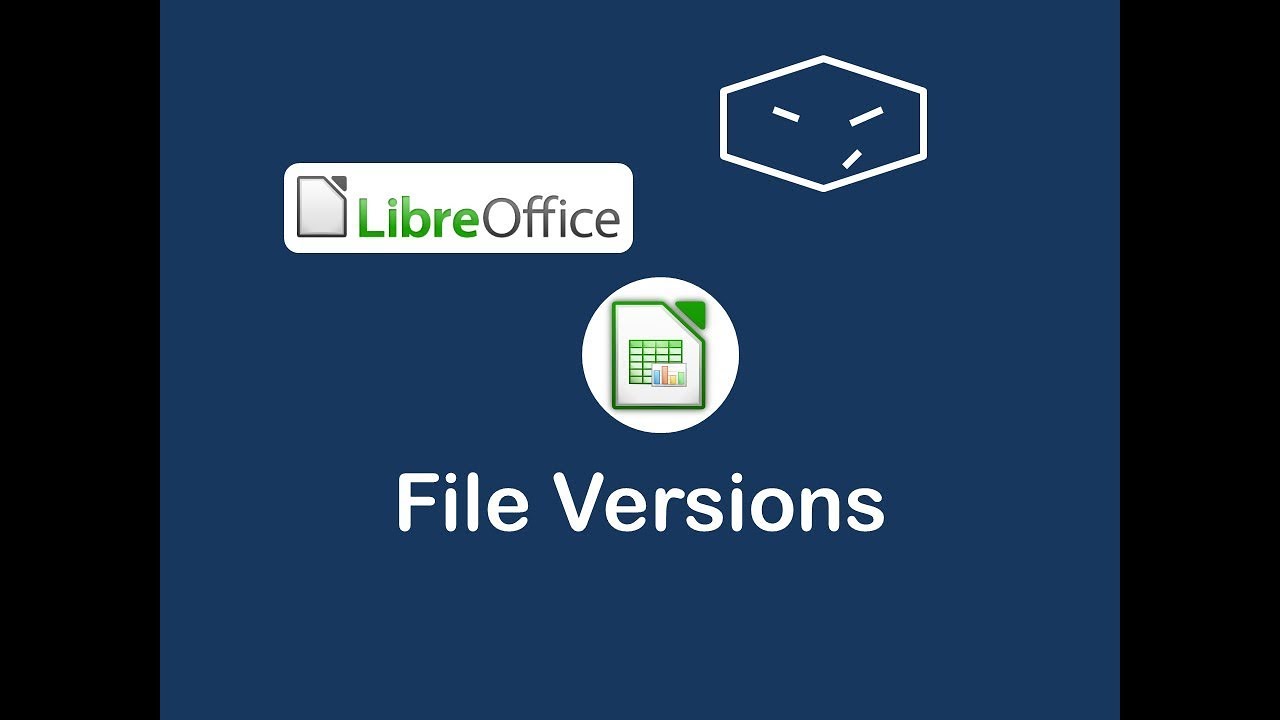 libreoffice calc save file versions - YouTube
