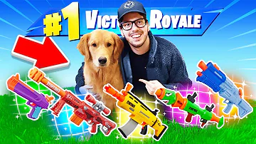 Using my PUPPY to PICK MY LOOT in Fortnite!