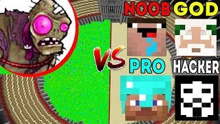Minecraft Battle: Noob vs PRO vs HACKER vs GOD : GIANT ZOMBIE APOCALYPSE Challenge  - Animation