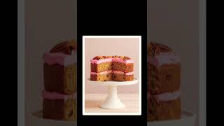Spiced carrot layers with toasted pecans cake
