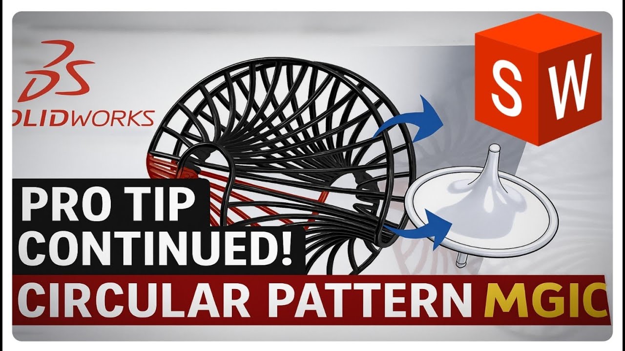 SolidWorks Pro Tip Part 2: Circular Pattern Hack for Complex Shapes ...
