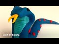  clay with me   how to make a snake saap model craft tutorial  easy diy