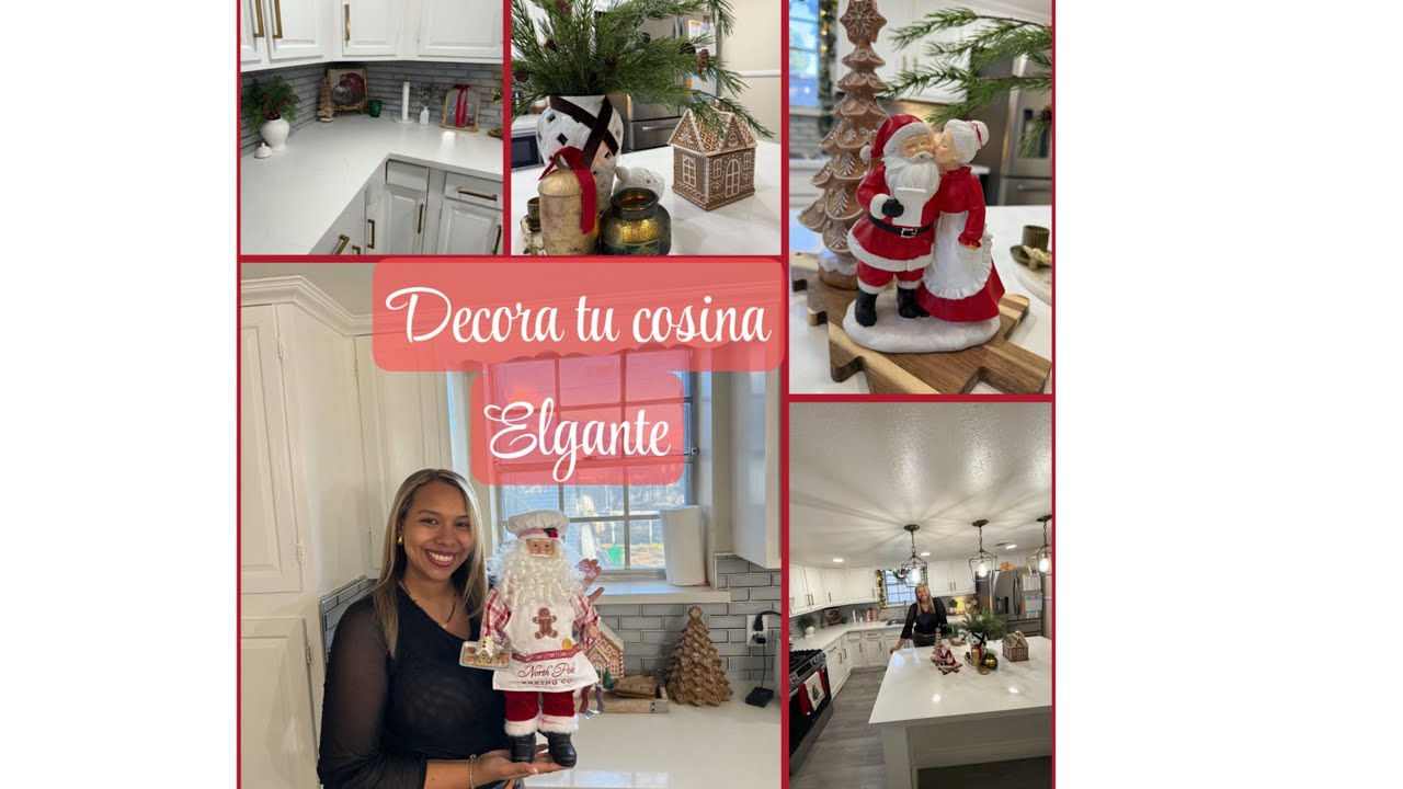 Decora tu cosina Elegante 🎅para Navidad 2025🎄