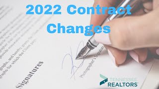 Tennessee Association of Realtors Contracts 2022 TAR Form Updates Explained