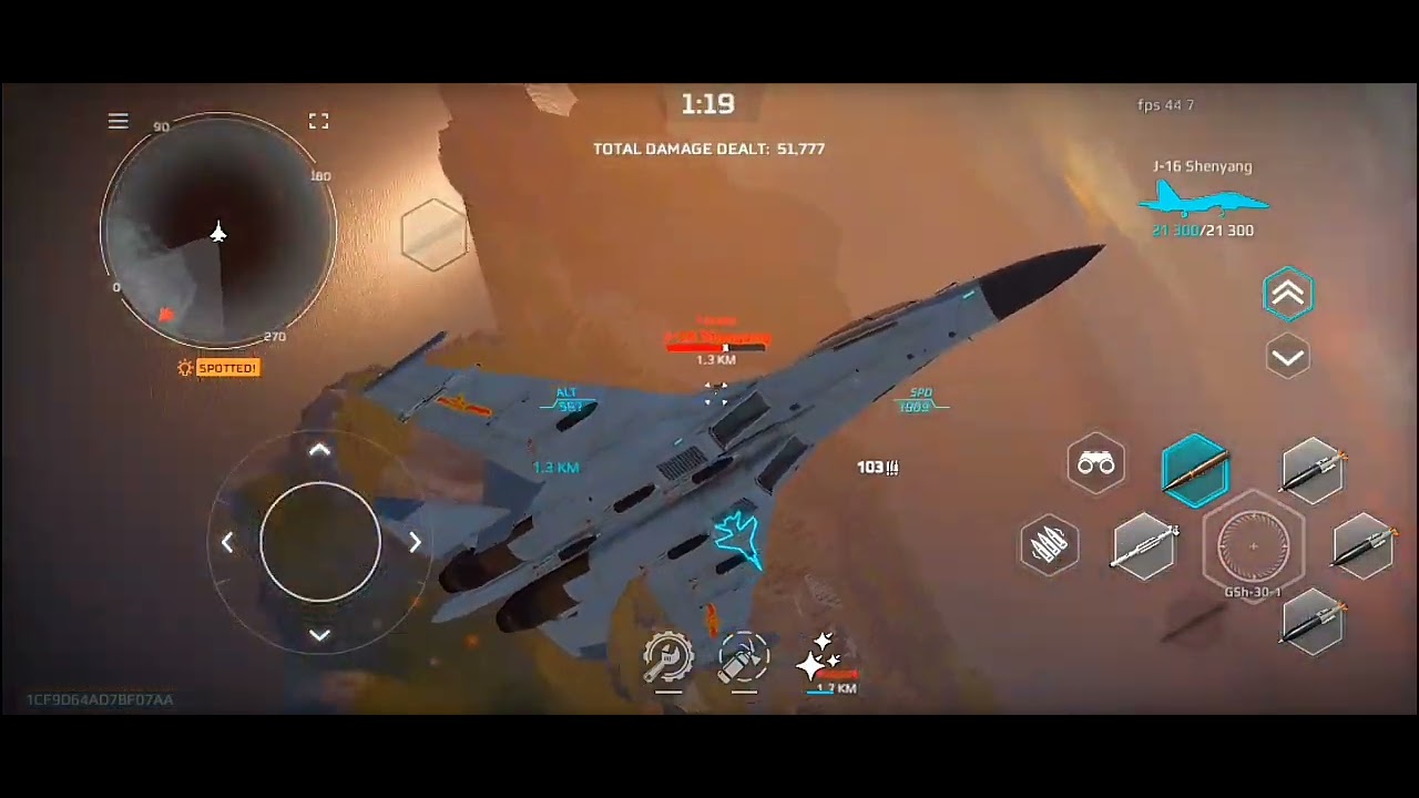 J-16 Shenyang China fighter jet gameplay | MWT:Tank Battle |
