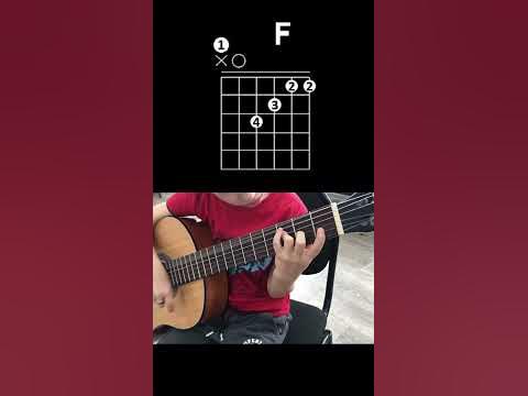 Аккорд “F” без “баррэ” - YouTube