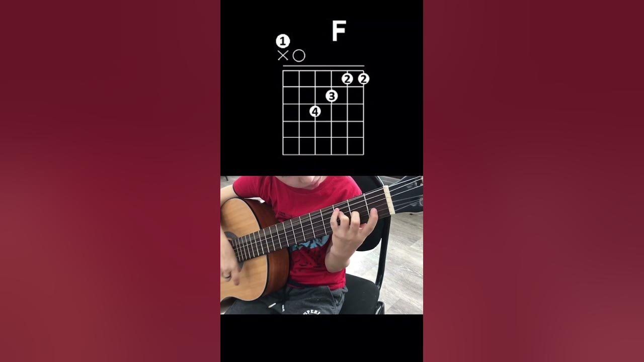 Аккорд “F” без “баррэ” - YouTube