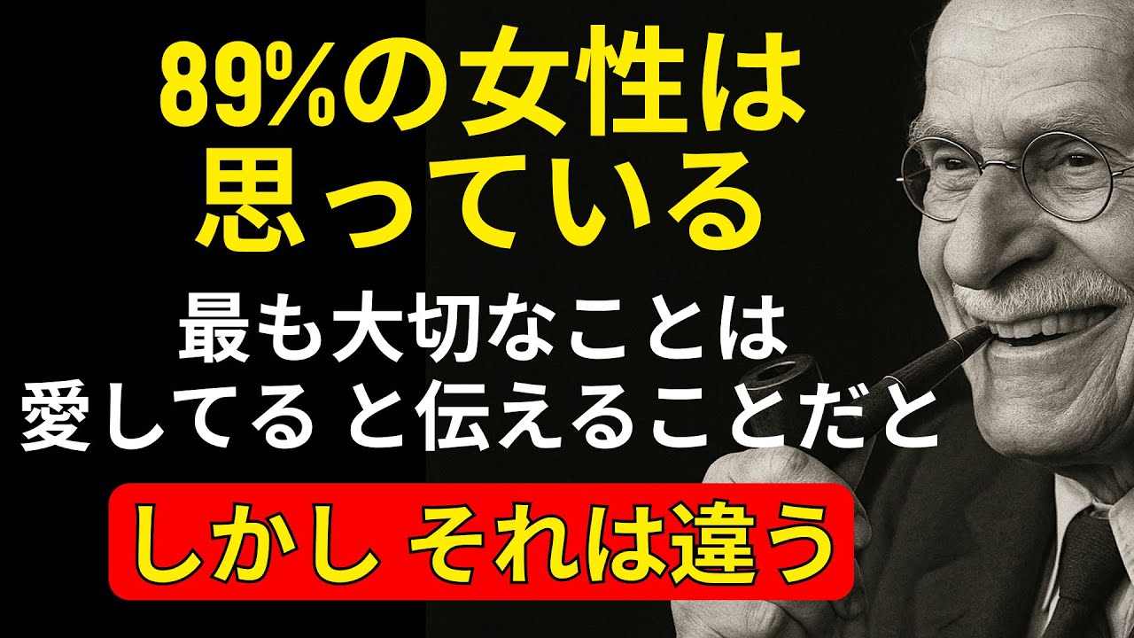 なぜ89%の女性は「愛してる」と言って間違うのか — 代わりに言うべきこととは | カール・ユング