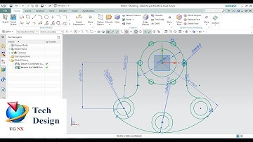 Unigraphics NX- Sketch Example 1 with constraints and Dimensioning for beginners