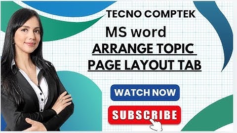 Ms word page layout tab Arrange Topic #trendingvideo #mswordএরকাজ