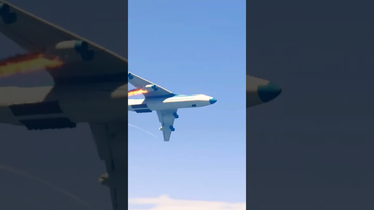 US Cargo Plane Crash After Bird Strike in Action gtav 