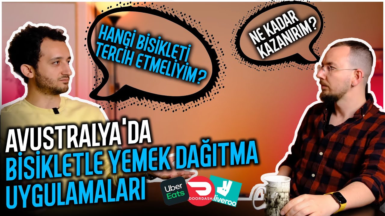 Avustralya'da bisiklet ile yemek dağıtma - Uber eats yapma rehberi