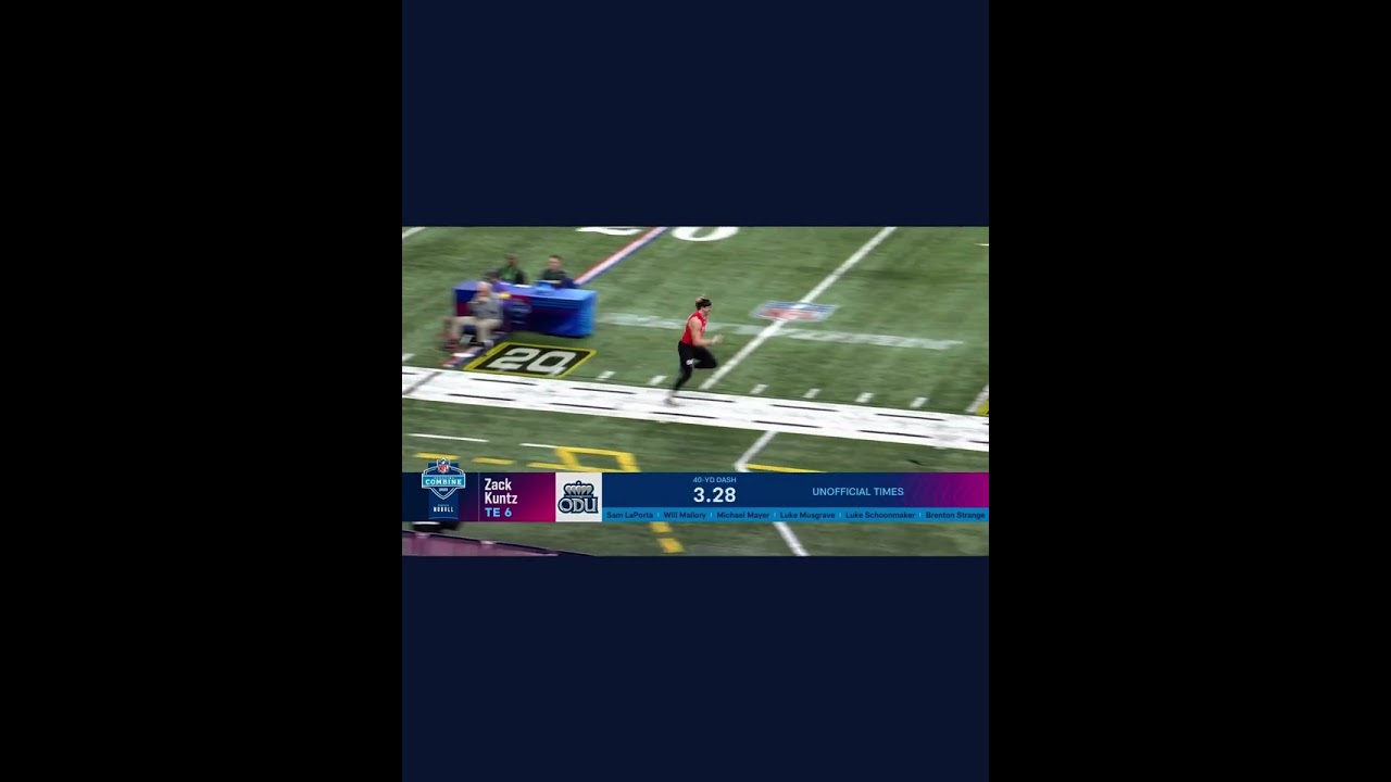 Zach Kuntz runs 4.61 40 yard dash 