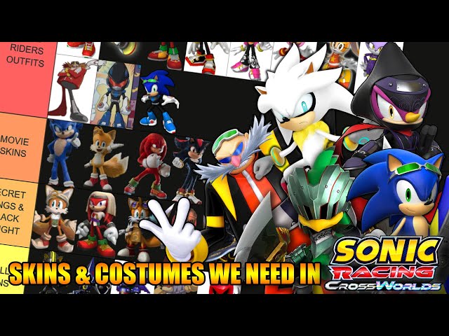 Sonic Riders Suits Sonic Riders Outfits