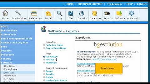 An introduction to using Fantastico