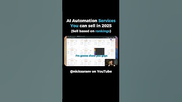 AI Automation Services you can sell in 2025(Sell based on rankings)