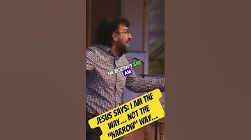 Jesus says: I am the way… not the “narrow” way…