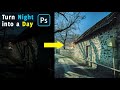 Night to day  best photoshop tutorial  dark to bright