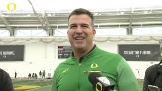 Mario Cristobal After the 2019 Oregon Football Pro Day
