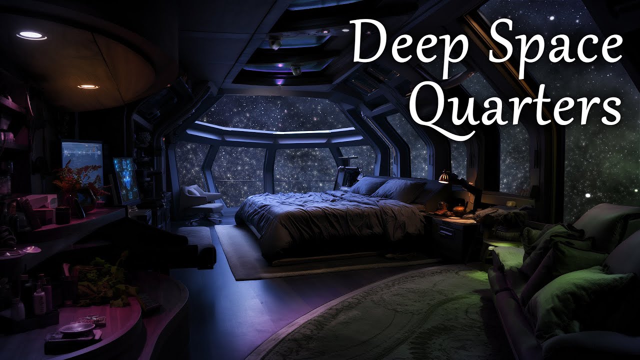 ⁣Deep Space Sleeping Quarters | White and Grey Noise | Relaxing Sounds of Space Flight | LIVE