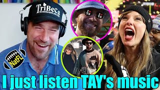 Travis Kelce shows his Love for Taylor Swift s Music on Podcast I just listen to Taylor s music