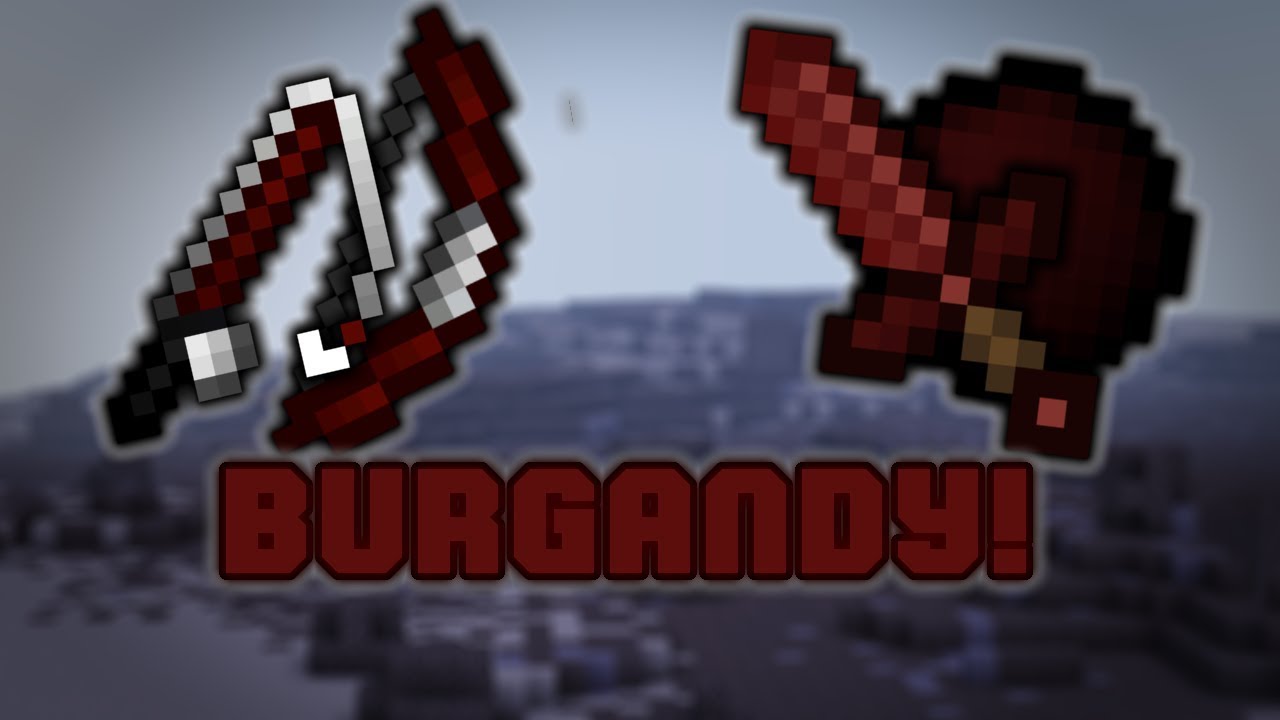 TRIPLETHEPUGG BURGANDY TEXTURE PACK! 16X FOR 1.8