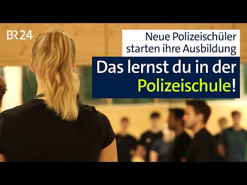 Die neuen Polizeischüler haben ihre Ausbildung begonnen: Das erwartet sie | Abendschau | BR24