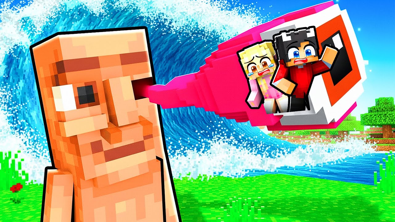 Overlever Tsunami Inde I En BRAINROT I Minecraft!