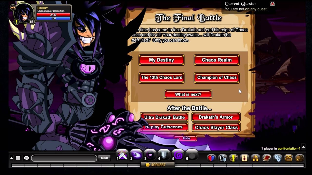 AQW Blinding Light of Destiny + Drakath's Armor quests YouTube