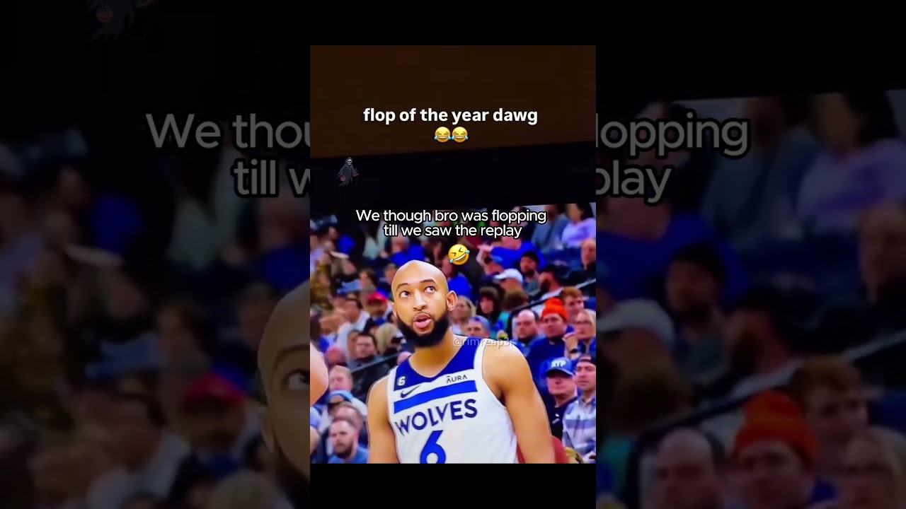 Honestly thought it was a flop till i saw the replay 😭 #basketball