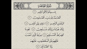 سورة الفاتحة مكرره لغرض التعليم للشيخ أيمن السويد