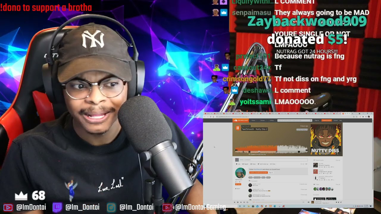 ImDontai Reacts To Tae2Smooth Nutty Diss 2