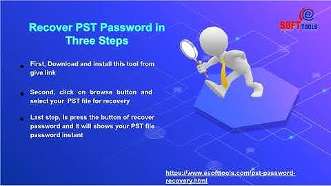 eSoftTools PST Password Recovery