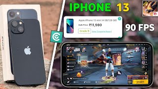 cashify iphone 13 iphone mini unboxing gaming test / b grade iphone 13 mini unboxing free fire