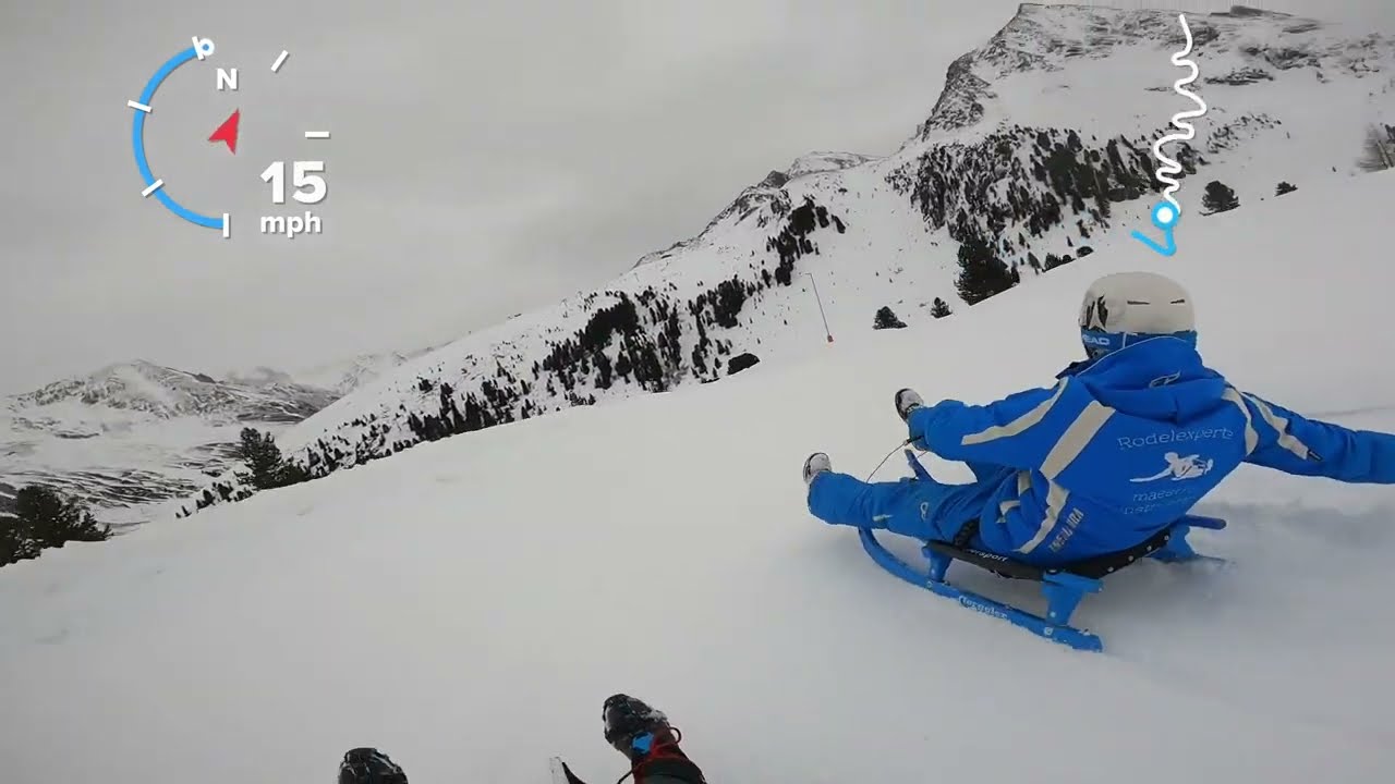 Rodeln Kühtai, Austria: w/ Helmut Gamper