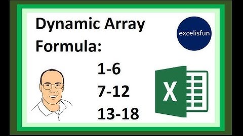 Dynamic Arrays to Increment 1-6, 7-12, 13-18 - SEQUENCE Array Function…  - Excel Magic Trick 1586