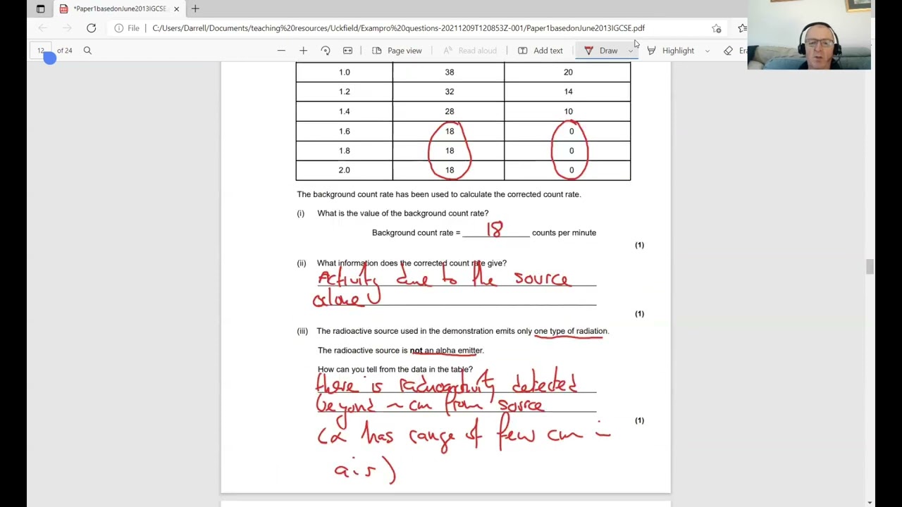 GCSE Physics Trilogy How to   Nuclear Questions part 2