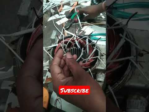 3hp rpm-1440 pol-4 motor rewinding coil connection work.