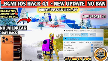 BGMI 4.1 iOS hack New Season | No Ban | Direct Install Skin Hack BGMI 4.1 WINIOS IOSZERO 2025