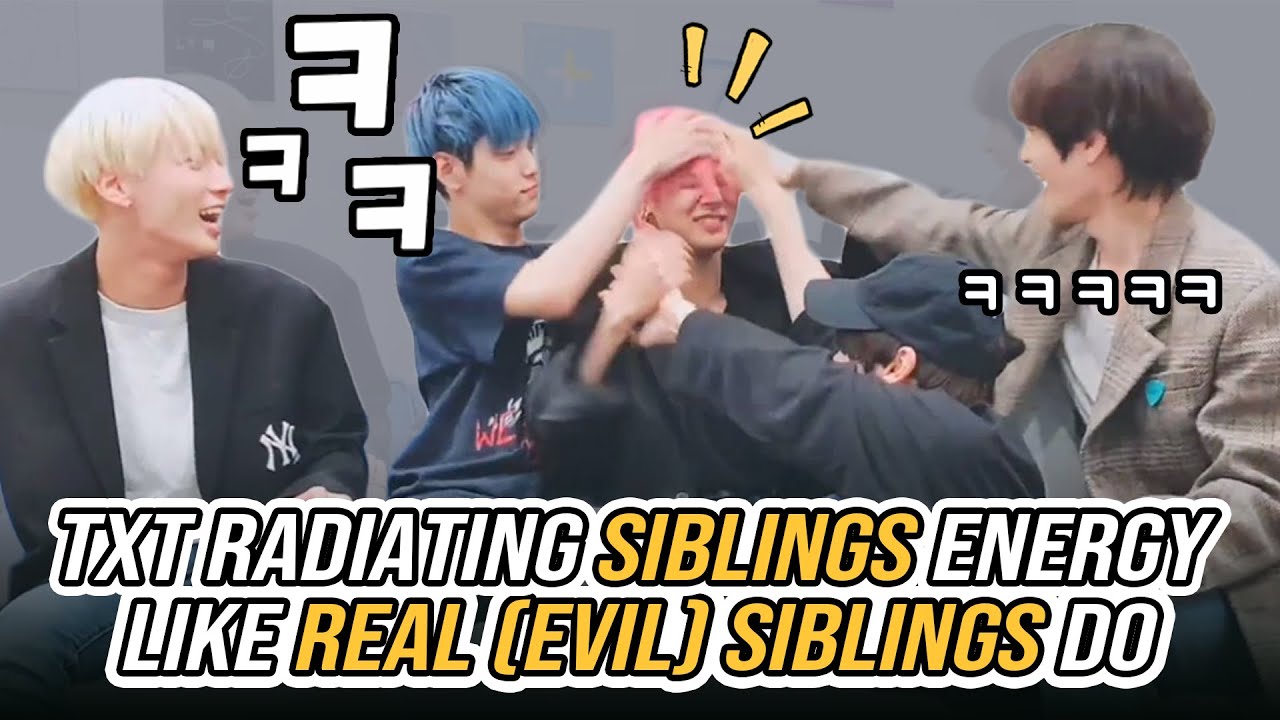TXT Radiating Siblings Energy Like Real (Evil) Siblings Do