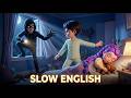 A thief breaks in - what will happen?  | Slow English Listening Practice (Level A2)