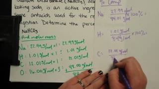 PERCENT COMPOSITION - Sample Problem - (slide 5)