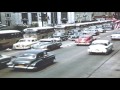 Traffic in Downtown Racine Wisconsin early 1950's