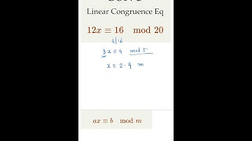 Solving Linear Congruence: A Simple Example!