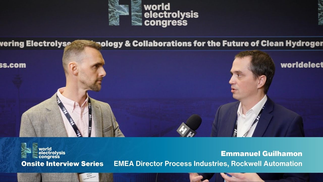 World Electrolysis Congress Onsite Interview with Emmanuel Guilhamon from Rockwell Automation